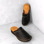 صندل  زنانه چرم طبیعی کیارا  مشکی